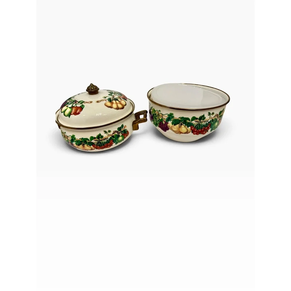Vintage Tabletops Unlimited Kensington Garden Cookware with Lids Set